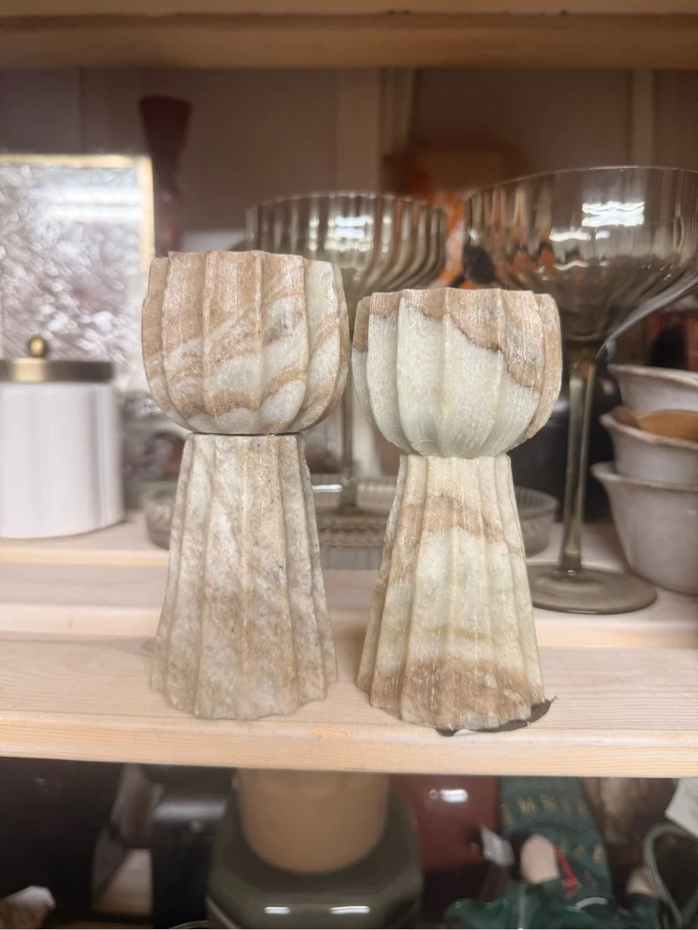 Marble Taper Candle Holders - Threshold™ designed with Studio McGee